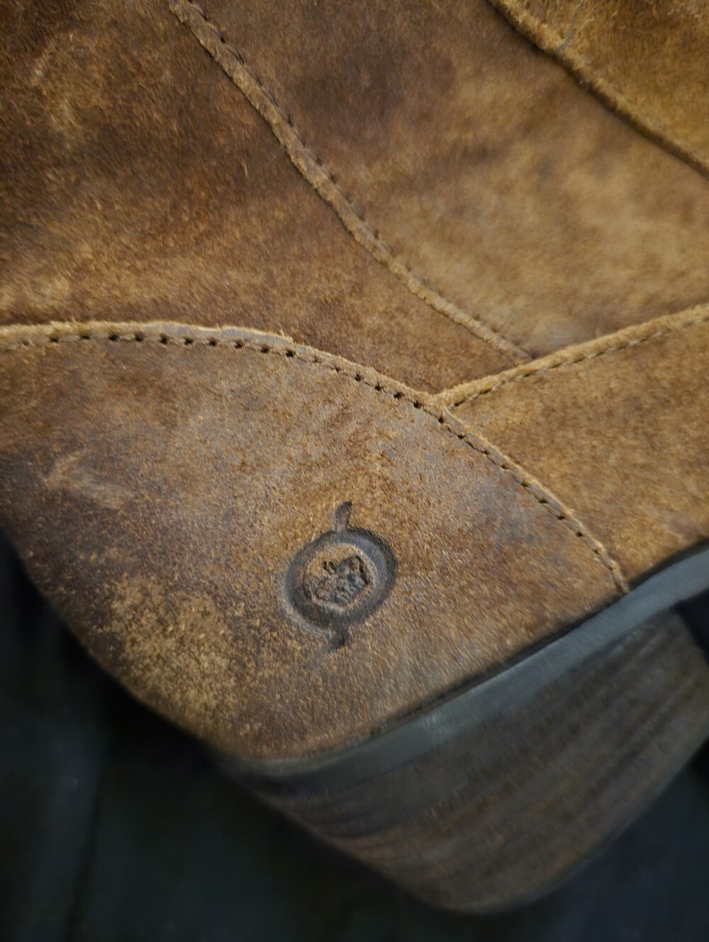 Børn Distressed Brown Suede Over-The-Knee Boots 6M - Picture 6 of 11